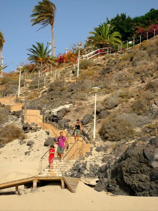 Die Treppe zum Strand SBH Club Paraiso Playa