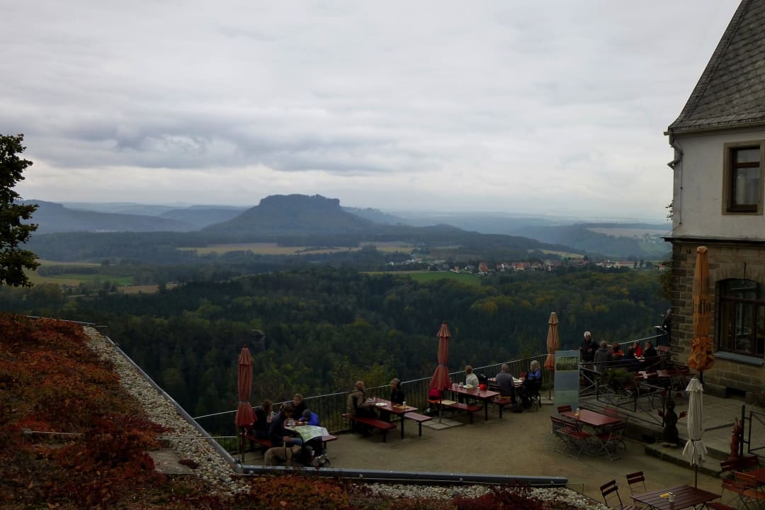 Ausblick von unserem Zimmer Gasthof Brand-Baude