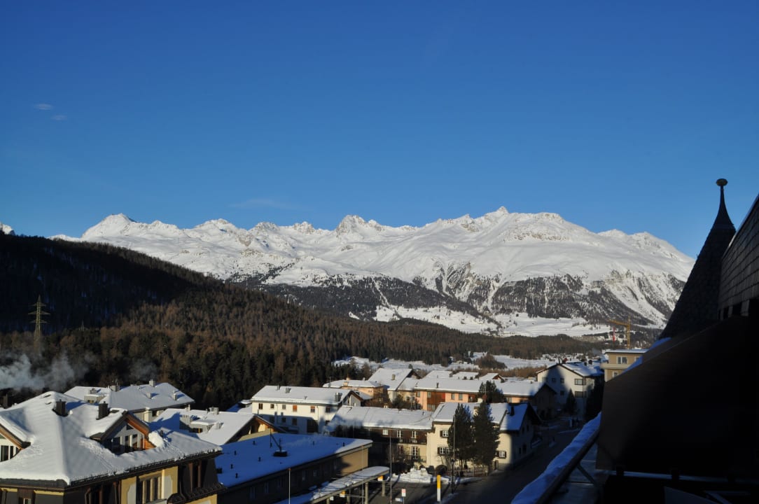 Bergpanorama aus dem Zimmer Hotel Walther Pontresina