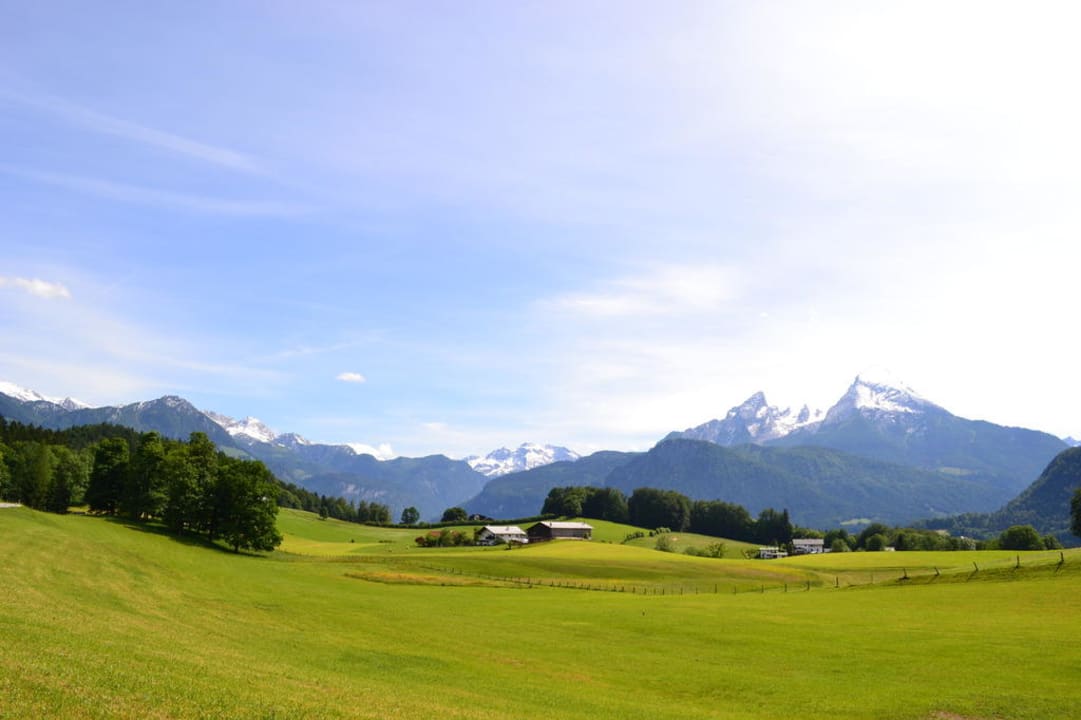 Blick auf Elvira mit Watzmann Gästehaus Elvira