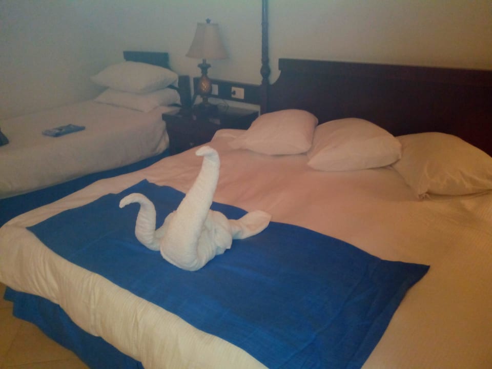 Такую красоту в номере нам делали каждый день. Sentido Caribbean World Soma Bay