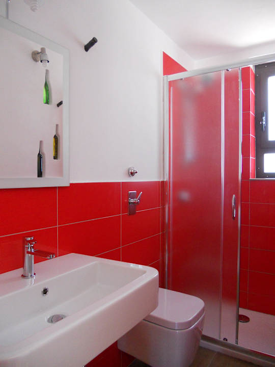 Bagno camera del vino B&B Casa Solare Rakalia