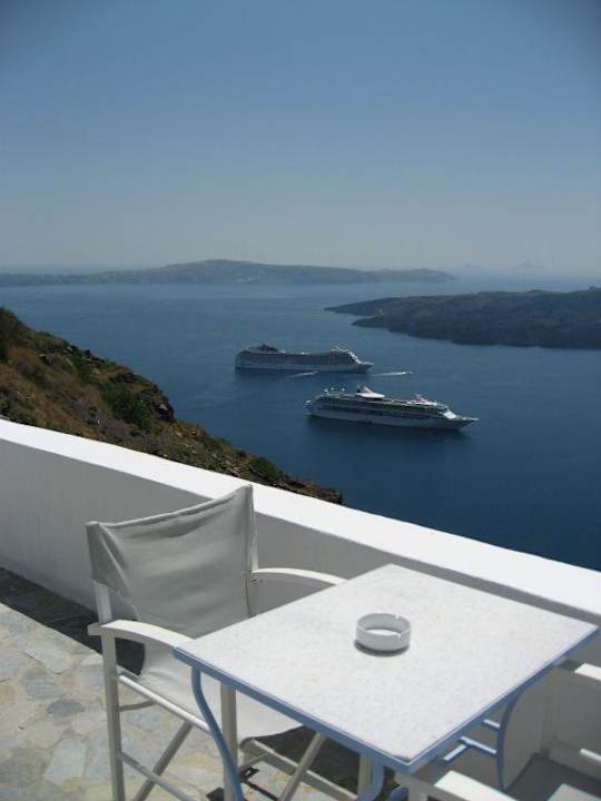 Aussicht von App. Nr. 123 Hotel Agali Houses