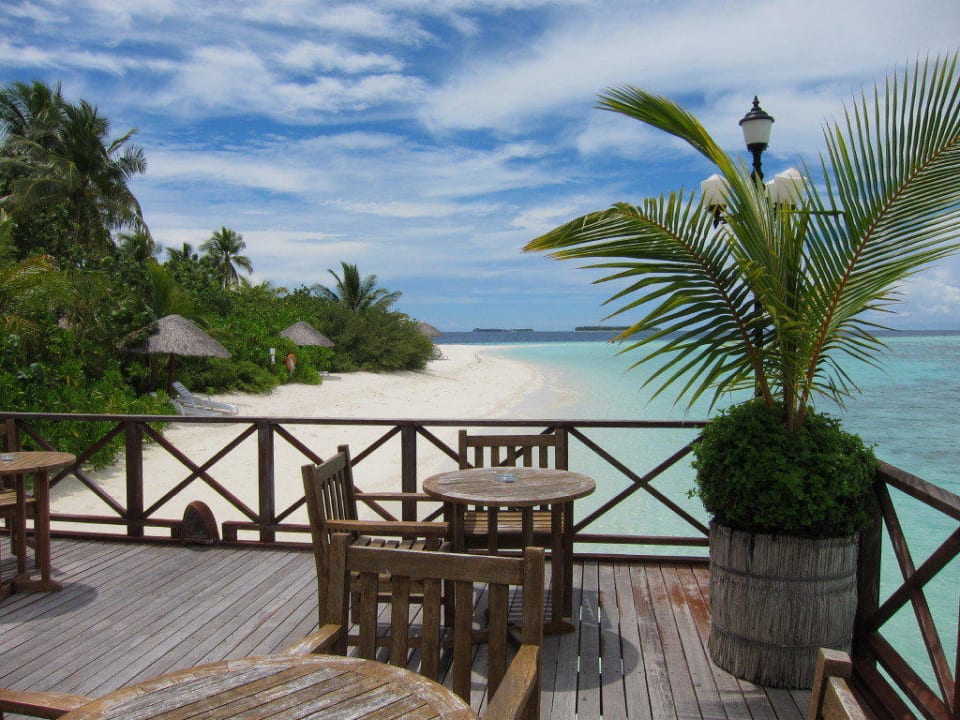Blick von der Nautilus-Bar Sun Siyam Vilu Reef