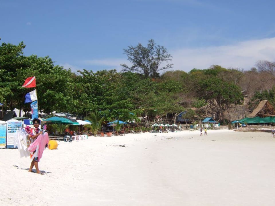 Strandblick zur anderen Seite Sai Kaew Beach Resort