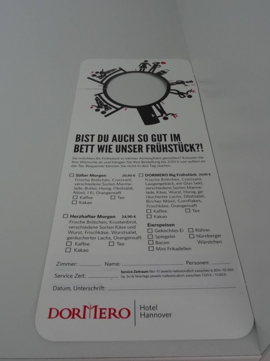 Frühstück DORMERO Hotel Hannover
