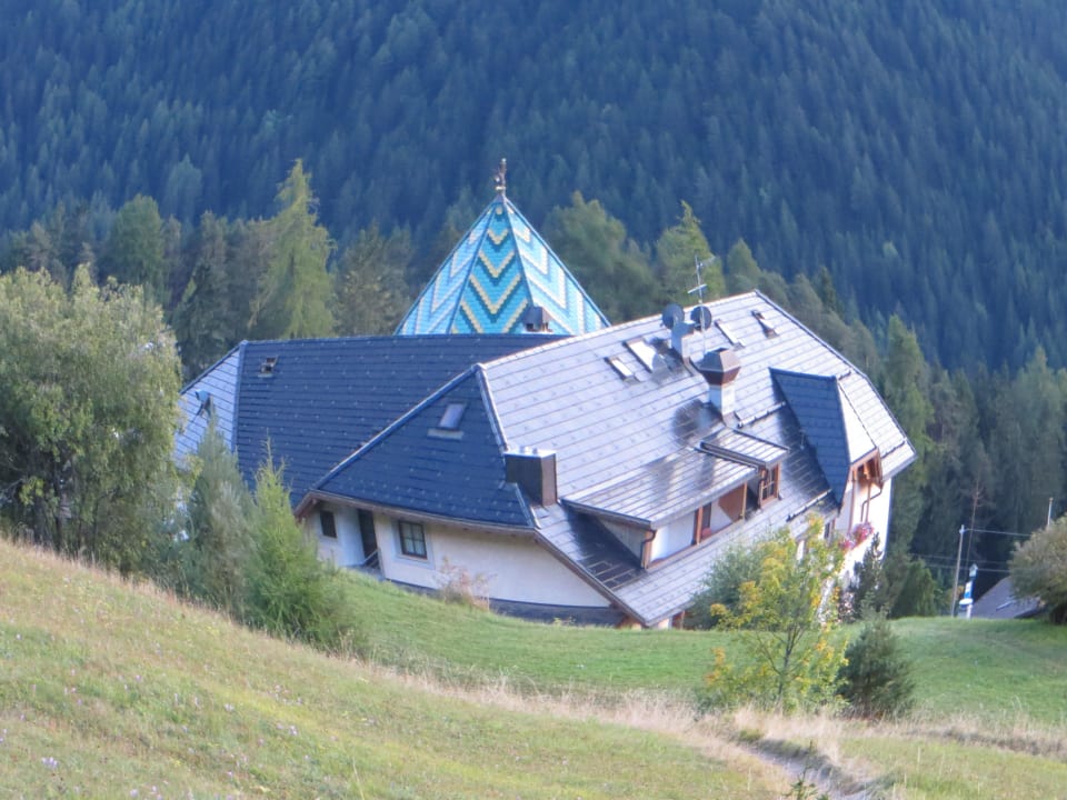 Blick von der Rückseite des Hotel Hotel Ansitz Jakoberhof