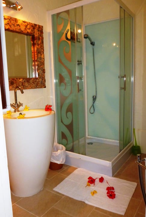 Badezimmer-Standard Hotel Raiatea Lodge