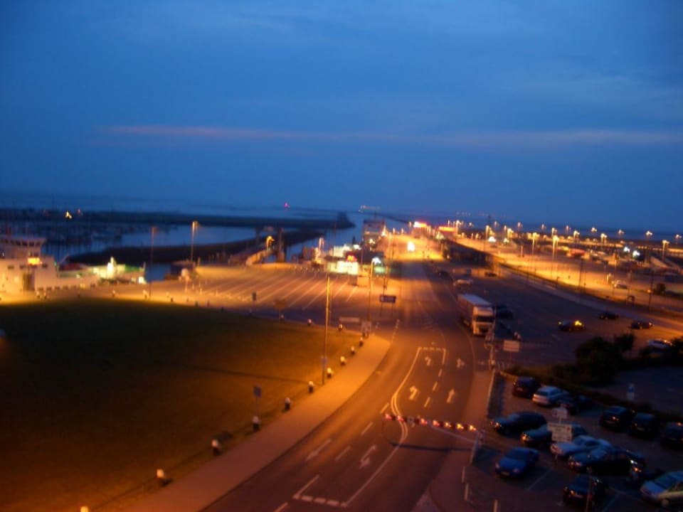 Blick vom 6. Stock auf dem Hafen Hotel Fährhaus