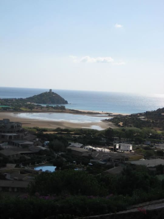 Ausblick aus dem Hotelzimmer Conrad Chia Laguna Sardinia