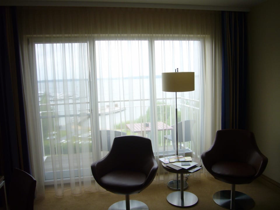 Blick vom Zimmer Seehotel Fleesensee