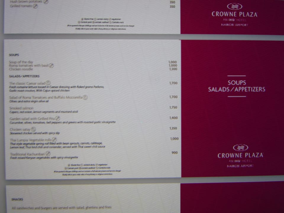 Gastro Crowne Plaza Nairobi Airport