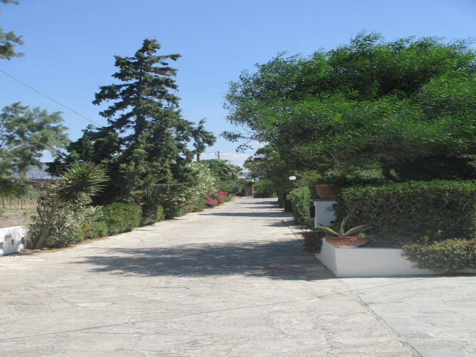 Die Rezeption ist ganz am Ende...rechts Irene Villas