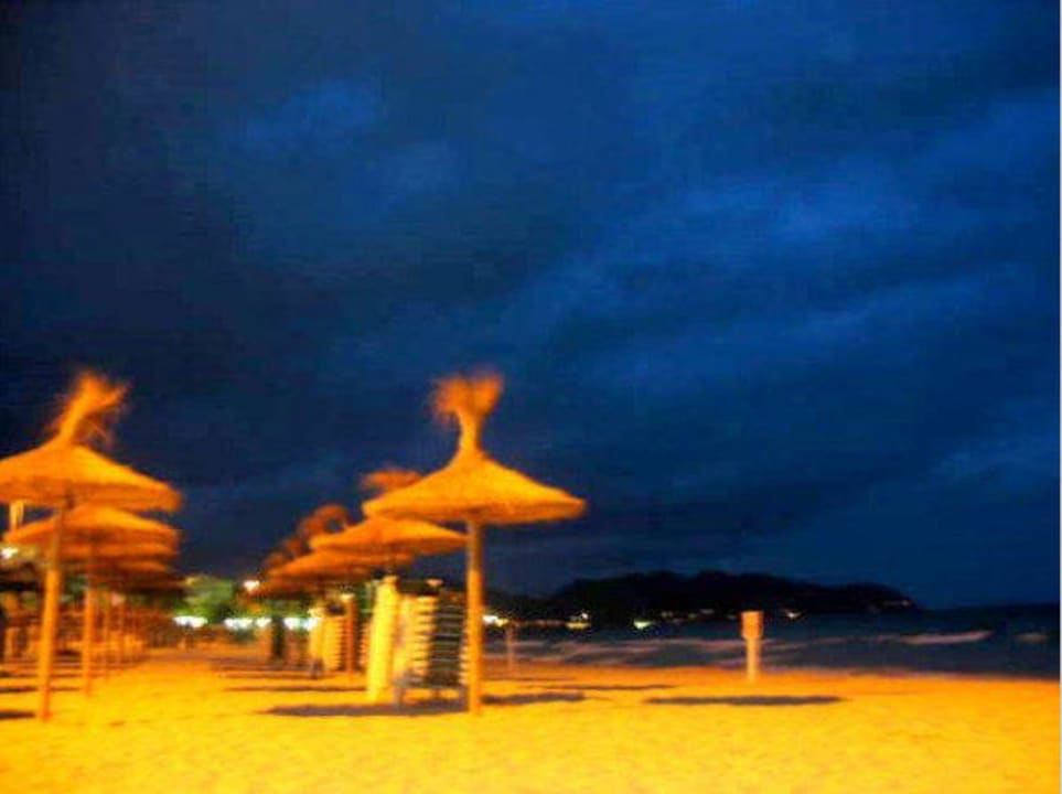 Strand bei Nacht R2 Cala Millor Beach Apartment
