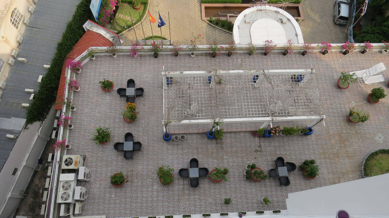 Blick vom 7. Stock TTC Hotel - Premium Can Tho