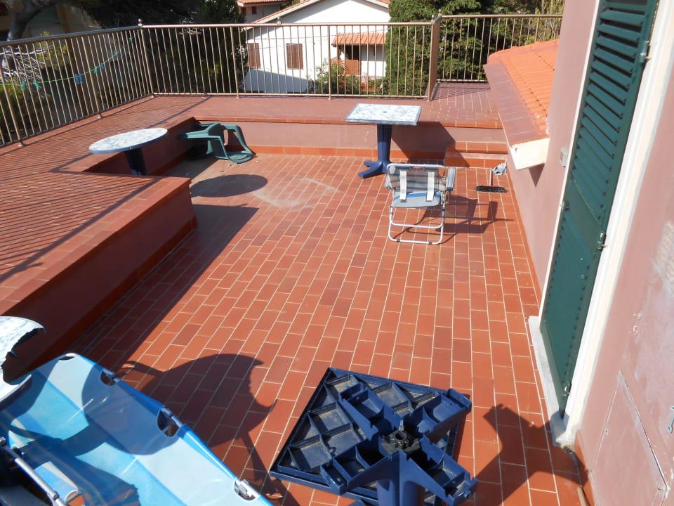Terrasse im obersten Stock Villa Casa Marina