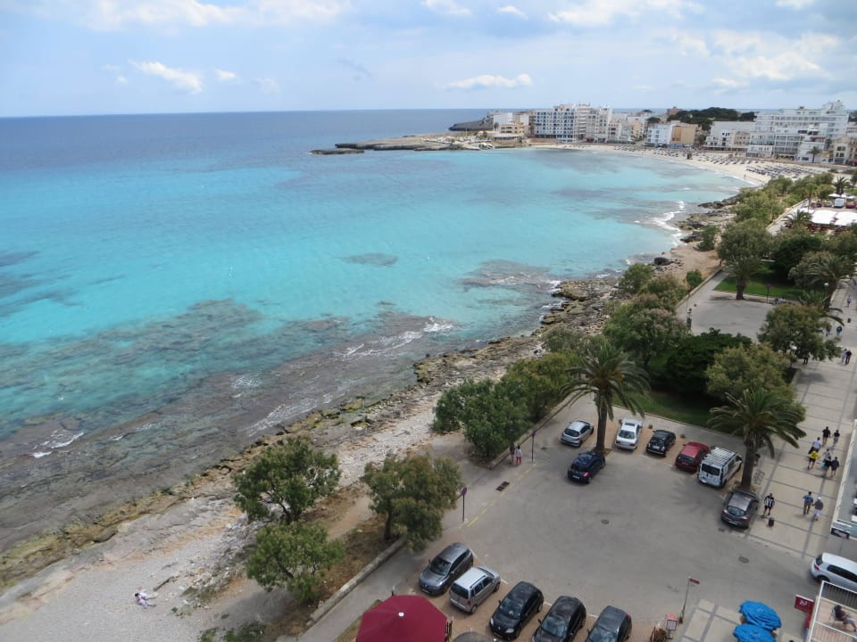 Ausblick von der Sonnenterrasse auf dem Hoteldach Aparthotel Playa Dorada