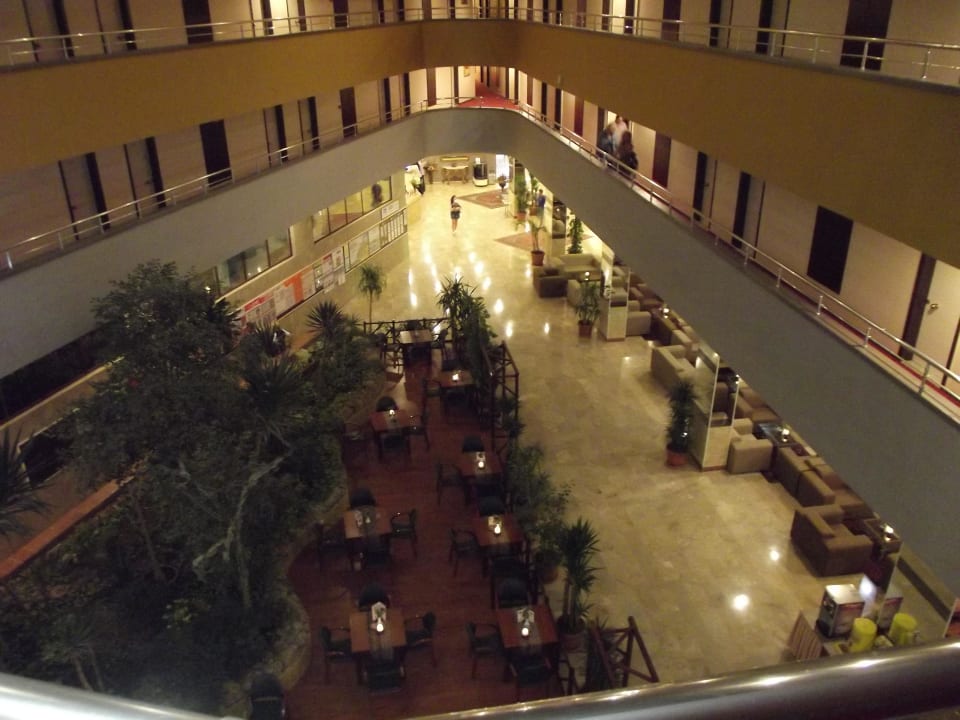 Lobby aus der 2. Etage Kırbıyık Resort Hotel - Alanya