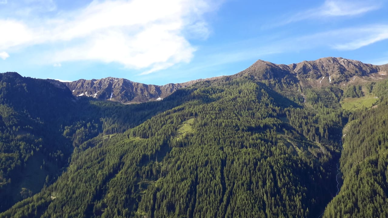 Blick von der Hotelterrasse Das Land-Palais