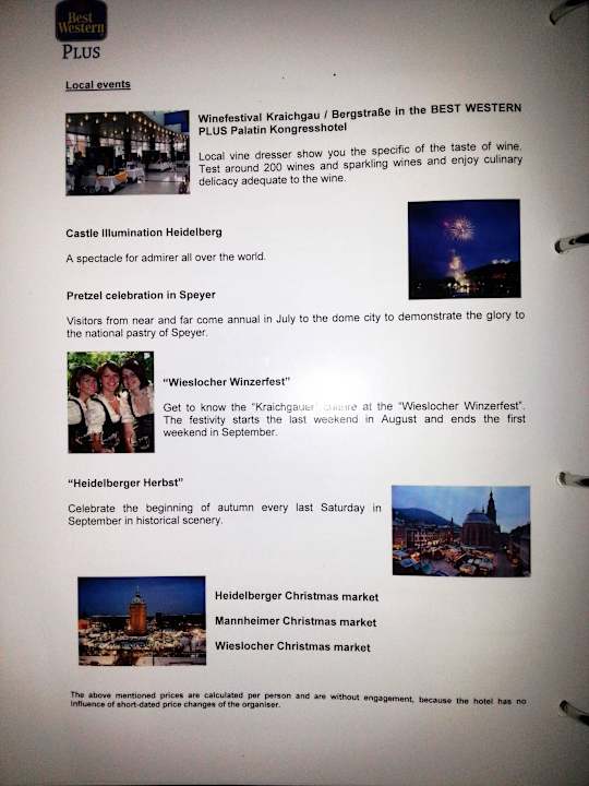 Ausflugsprogramme Best Western Plus Palatin Kongresshotel