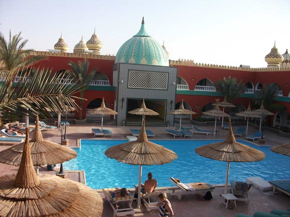 Ausblick aus Zimmer 257 Pickalbatros Alf Leila Wa Leila Resort - Neverland Hurghada