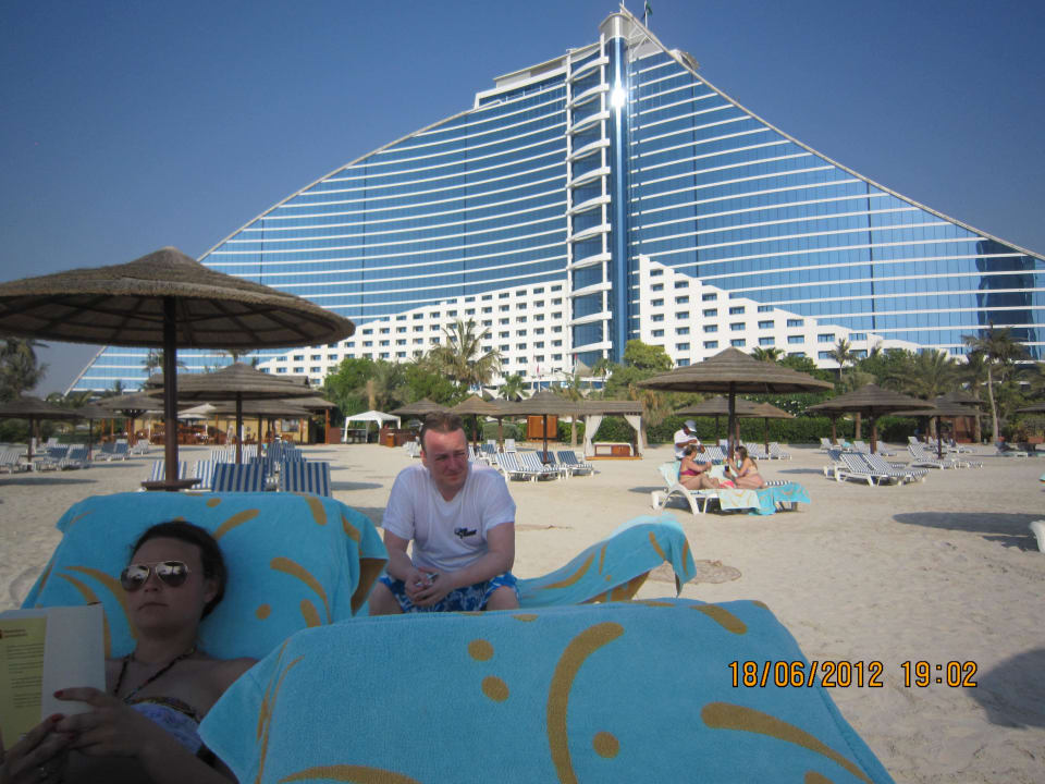 Vom Strand aus Jumeirah Beach Hotel
