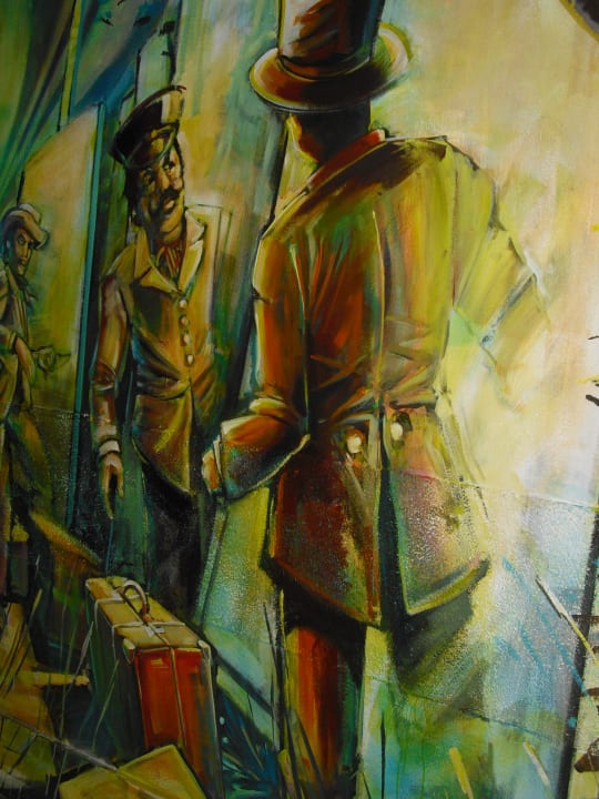 Graffiti Eingangsbereich Elwe Knast-Hotel