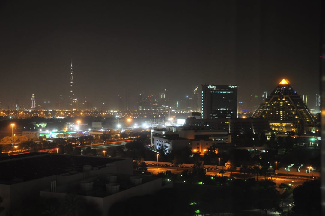 Zimmerausblick nachts Grand Hyatt Dubai