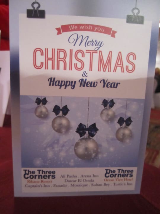 Einladung zur Weihnachtsfeier Hotel Three Corners Ocean View prestige - Adults only