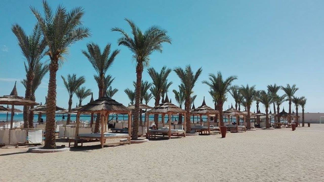 Der gepflegte Strand Pickalbatros Palace Resort