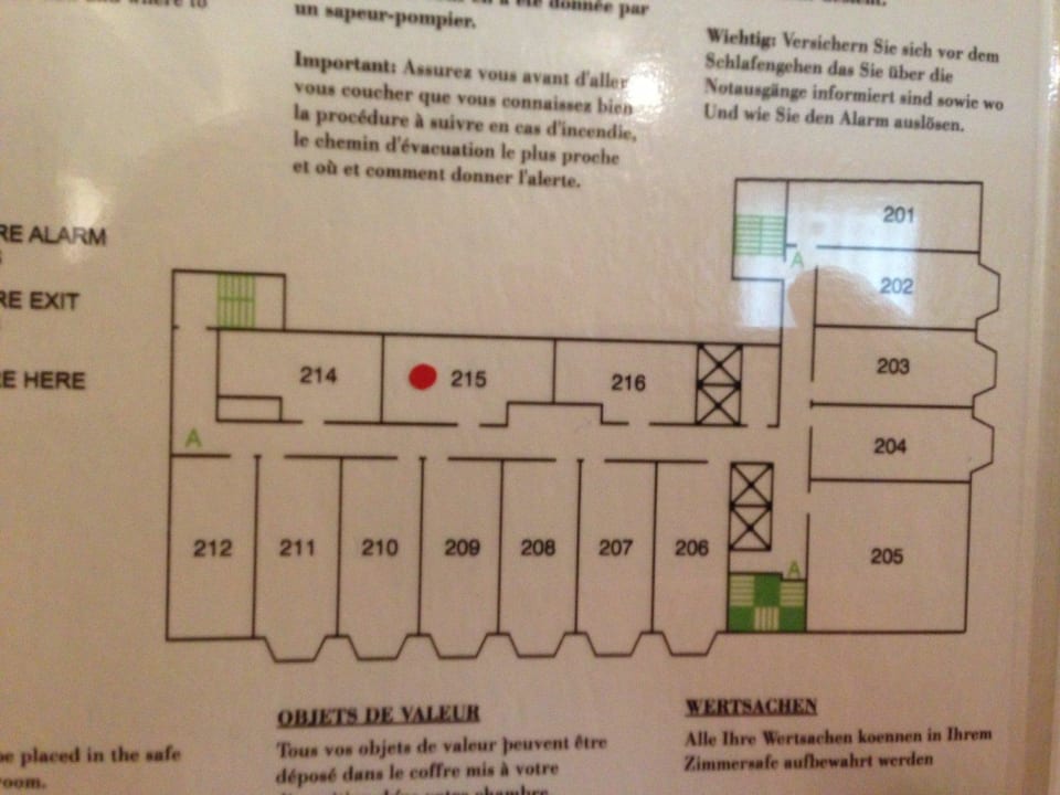 Rooms adjacent to 215 have similar poor view Athenaeum Hotel & Apartment