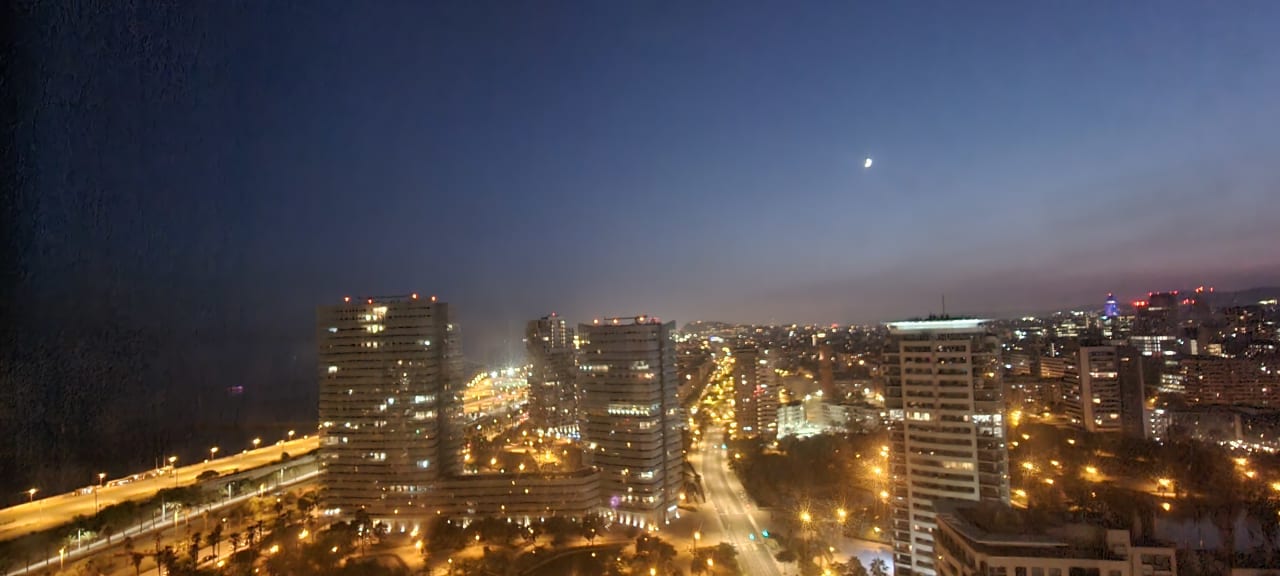 Ausblick Hilton Diagonal Mar Barcelona
