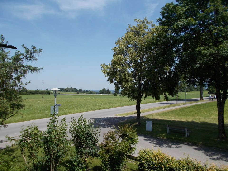 Blick vom Balkon Allgäu Ferienhaus Strobel