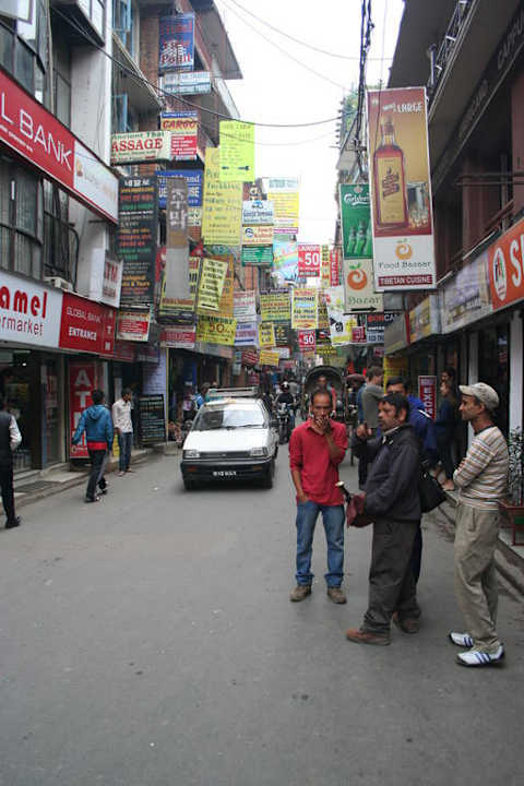 Straße vor dem Guest House Kathmandu Guesthouse