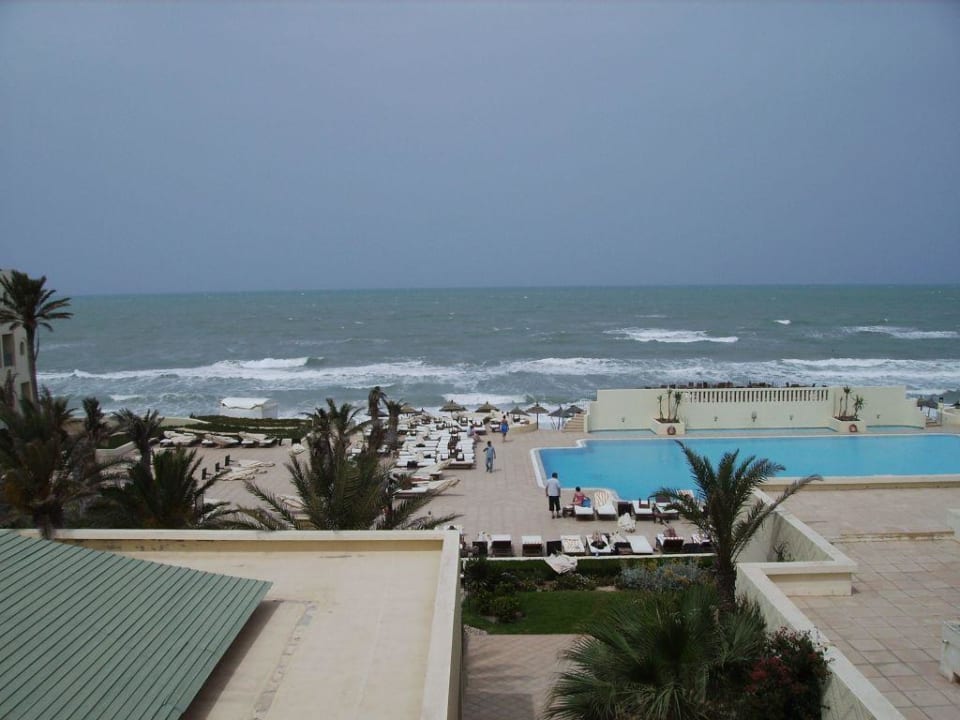 Blick vom Zimmer auf das Meer Ulysse Djerba Thalasso & Spa