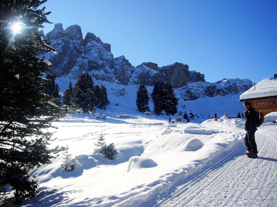 Zu Fuß zur Geisleralm - Ankunft Almhütte Geisleralm‎