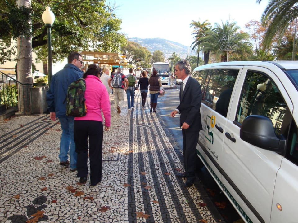 Hotelbus, Haltestelle Zentrum Funchal Hotel Madeira Panoramico