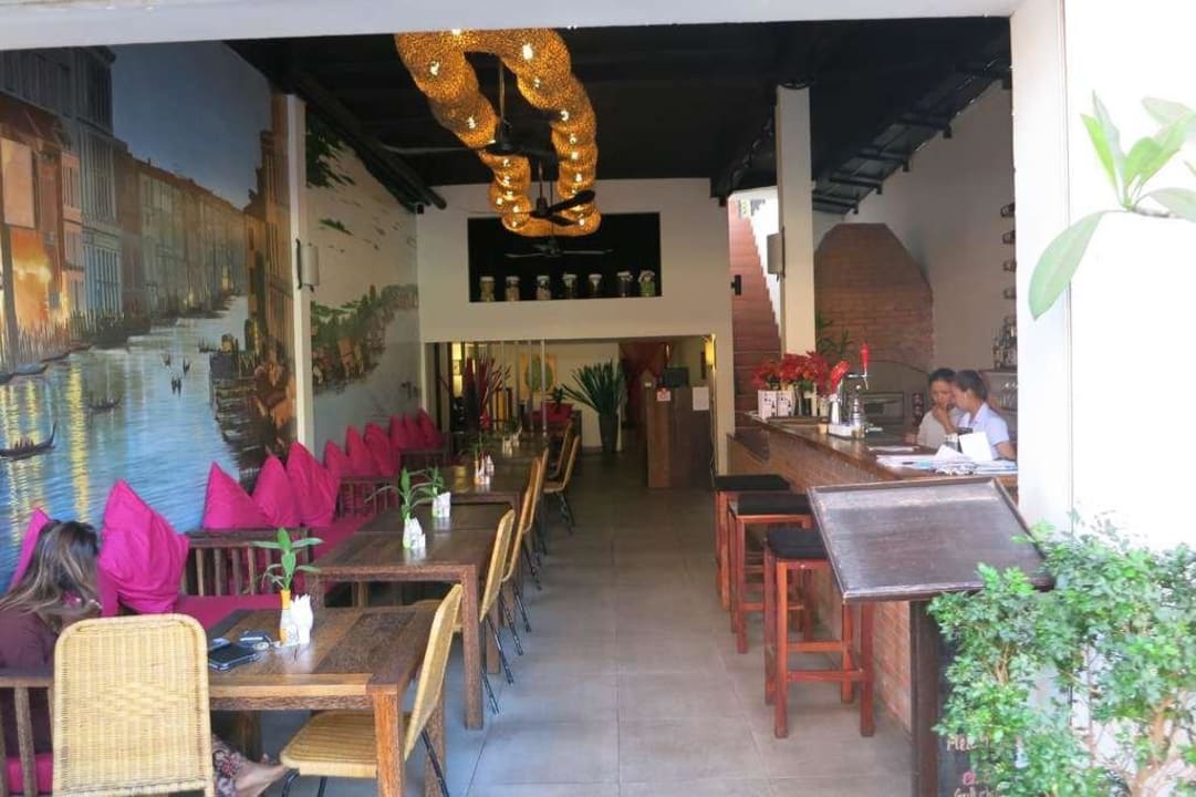 Restaurant, hinten Rezeption Suite Home Boutique  Hotel