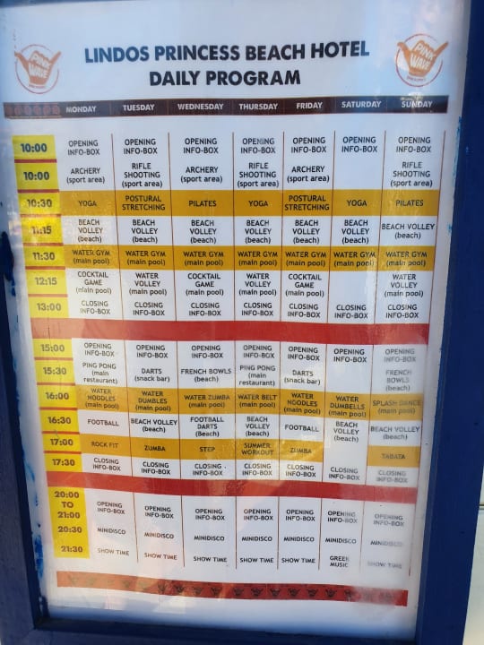 Sport & Freizeit Lindos Princess Beach Resort & Spa