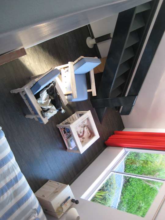 Blick von oben auf die Sitzmöglichkeit Guesthouse Villa Cape Agulhas