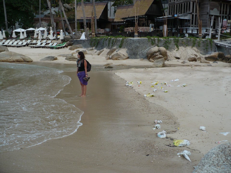 Spiaggia sporca Panviman Resort Koh Phangan