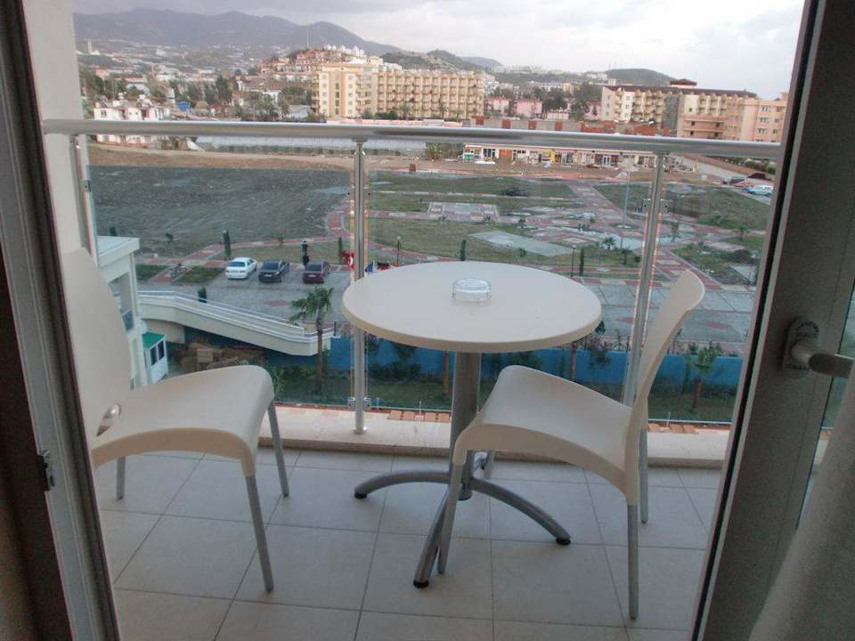 Blick von meinem Balkon Solivia Hotel