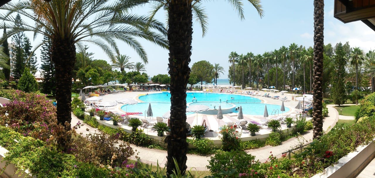 Blick auf den Pool Top Hotel