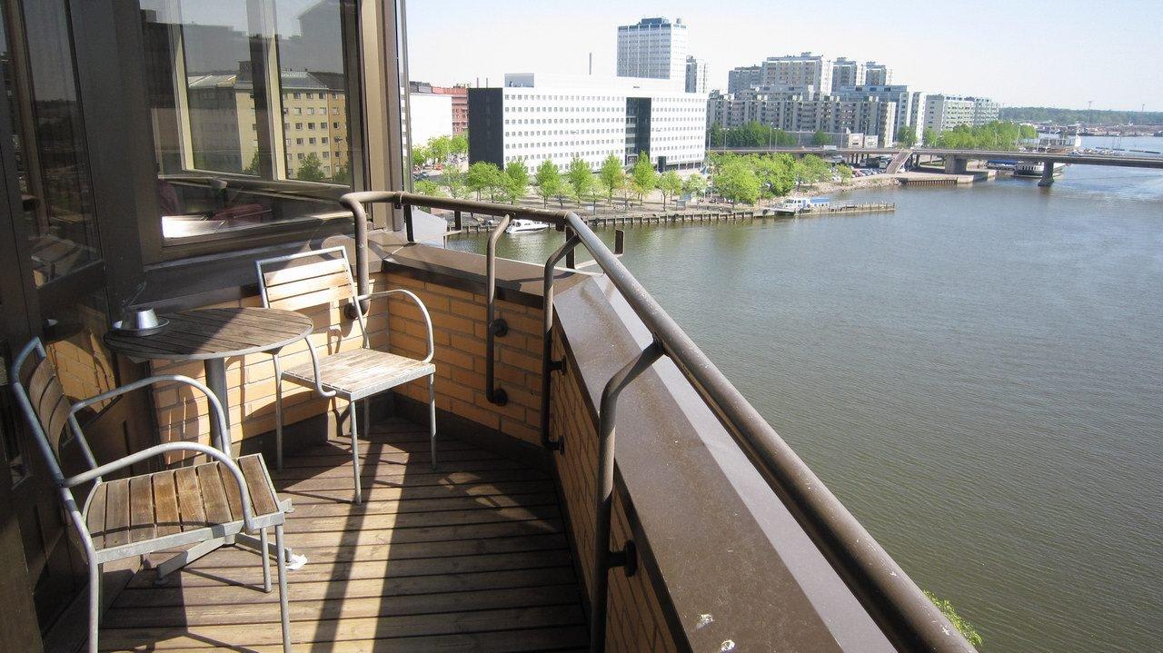 Executive lounge balcony Hilton Helsinki Strand