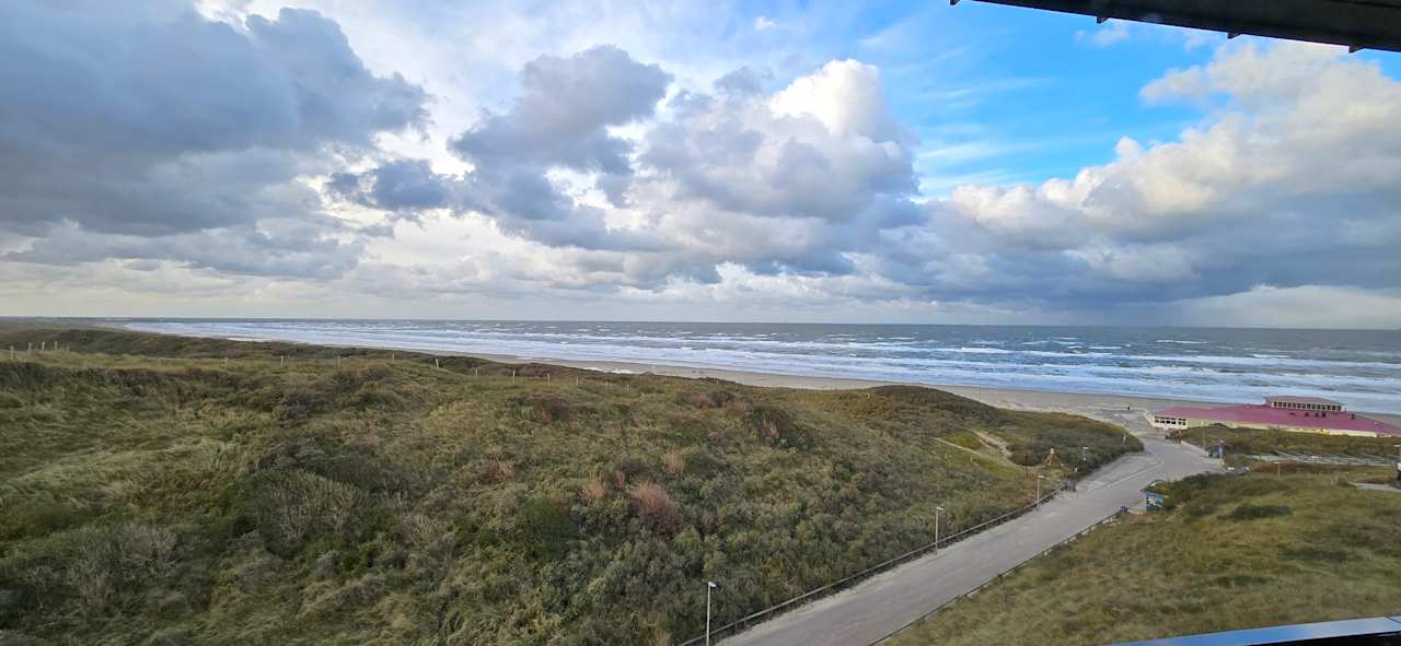 Ausblick Strandhotel Het Hoge Duin
