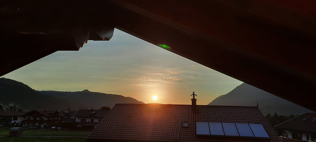 Ausblick Ferienwohnung Alpenklang