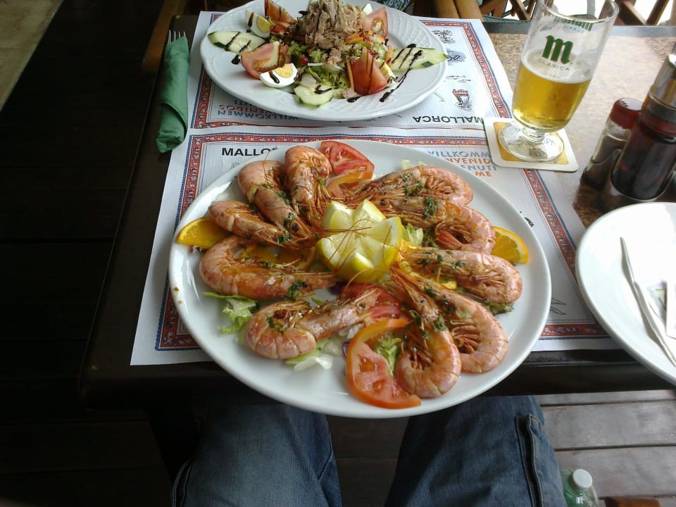 Garnelen für den Gaumen im Paguera Treff sehr lecker Paguera Treff Boutique Hotel