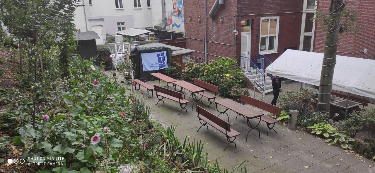 Gartenanlage Hotel Deutsche Seemannsmission Hamburg-Altona