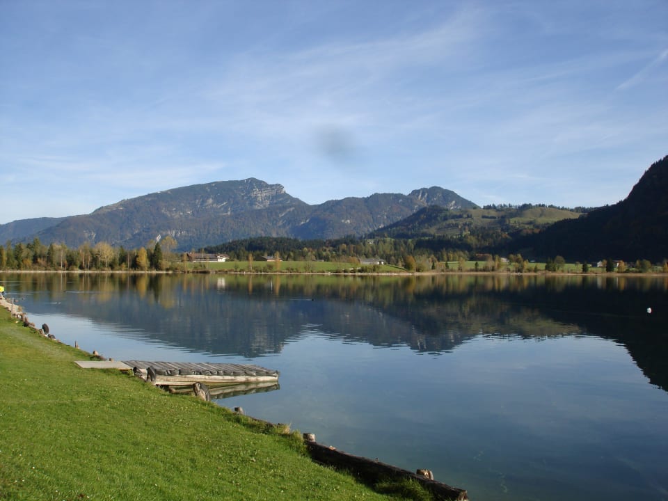 Aussicht von der Terrasse Hotel Bellevue am See