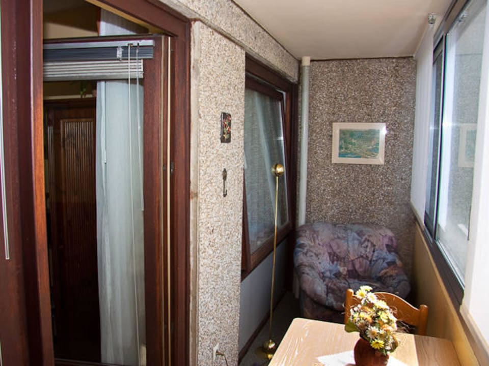 Balkon Ferienwohnung B3 Strandhochhaus Sahlenburg